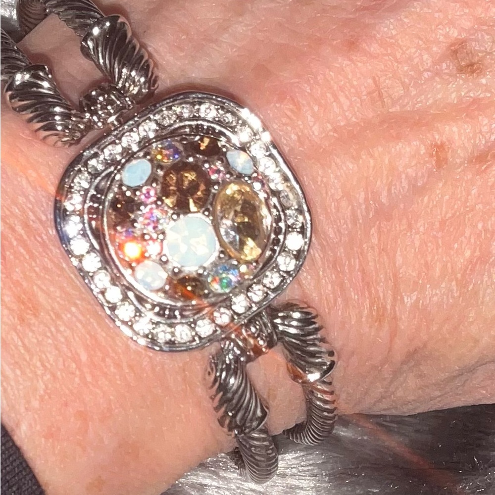 Chic Silver and Gold Women's Bracelet